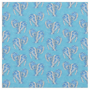 Tecido Tribal Tatto Manateus Ocean Blue