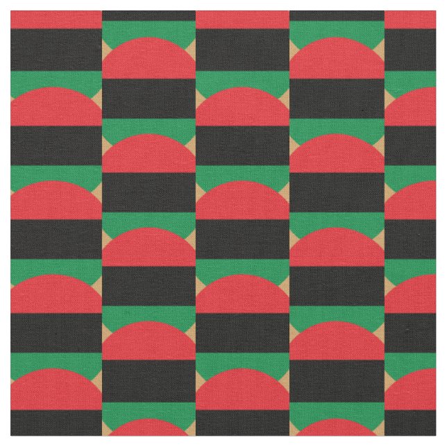 Tecido tribanda UNIA Flag & Pan African / Afro-American (Detalhe)
