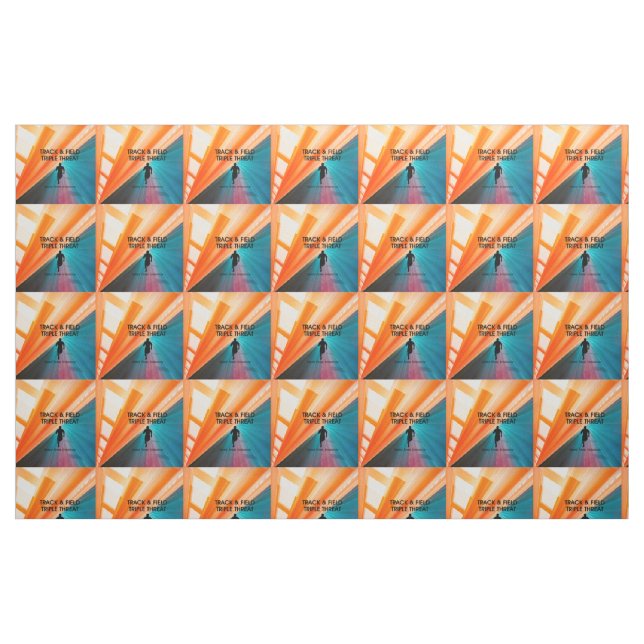 Tecido Triplicar-se SUPERIOR do atletismo (Fat Quarter)