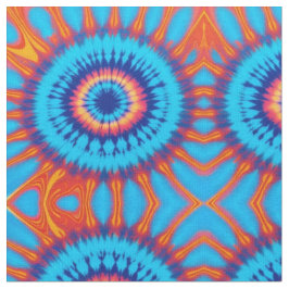Tecido Trippy Tie Retro Blue & Orange