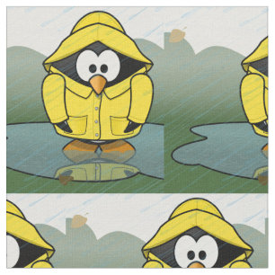 Tecido Trocando Rainy Day Pinguin Thunder_Cove
