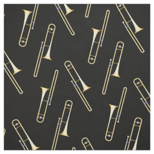 Tecido Trombones Musical Room Decor