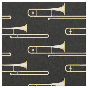 Tecido Trombones Musical Room Decor