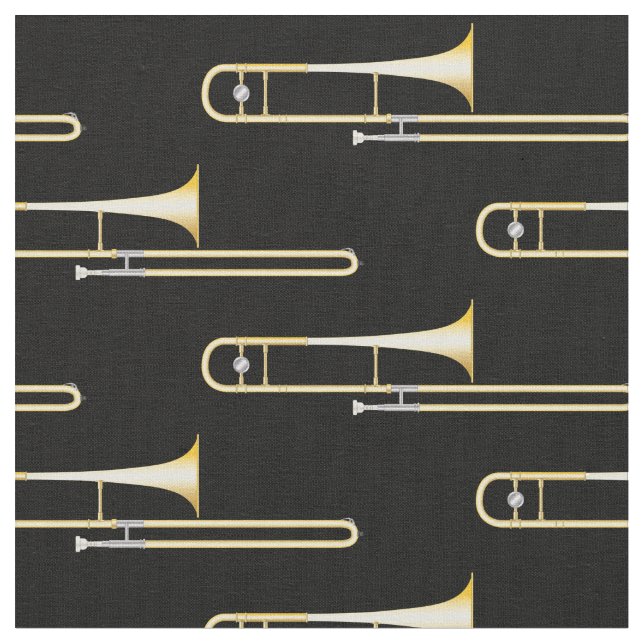 Tecido Trombones Musical Room Decor (Detalhe)