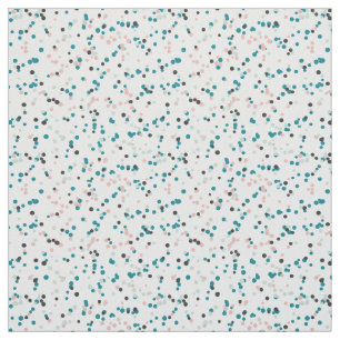Tecido Tropic Breeze Teal & Pink Confetti Dots Padrão