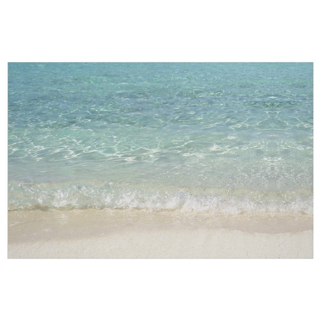 Tecido tropical azul da água de Tahiti (Fat Quarter)