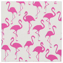 Tecido Tropical de Impressão Flamingo Cor Rosa