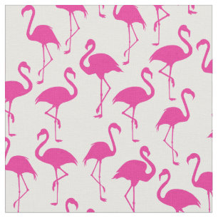Tecido Tropical de Impressão Flamingo Cor Rosa