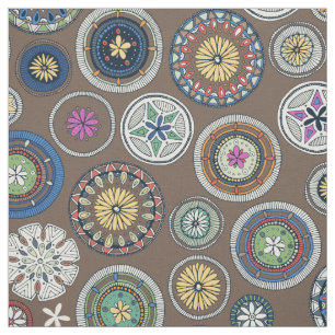 Tecido trufa pango mandala