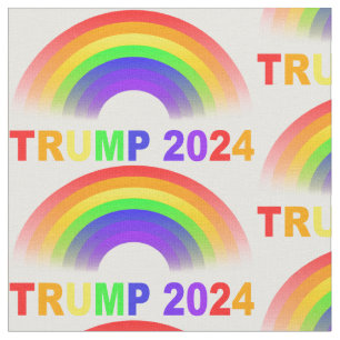 Tecido Trump 2024 Rainbow