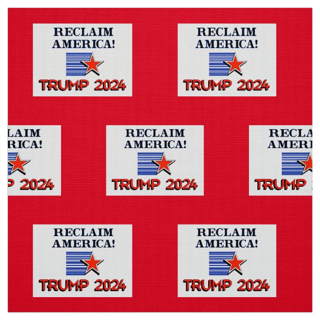 Tecido Trump Reclaim América (Modelo)