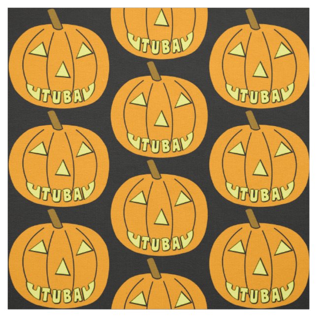 Tecido Tuba Halloween Pumpkin (Modelo)