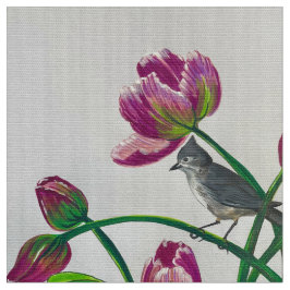 Tecido Tulip Titmouse