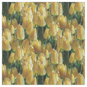 Tecido Tulipas Amarelas Sunshine