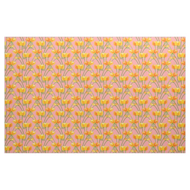 Tecido Tulipas Blushing (Fat Quarter)