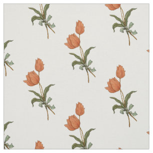 Tecido Tulipas coloridas do buquê da tulipa pêssego cor