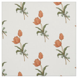 Tecido Tulipas coloridas do pêssego do Buquê Tulip