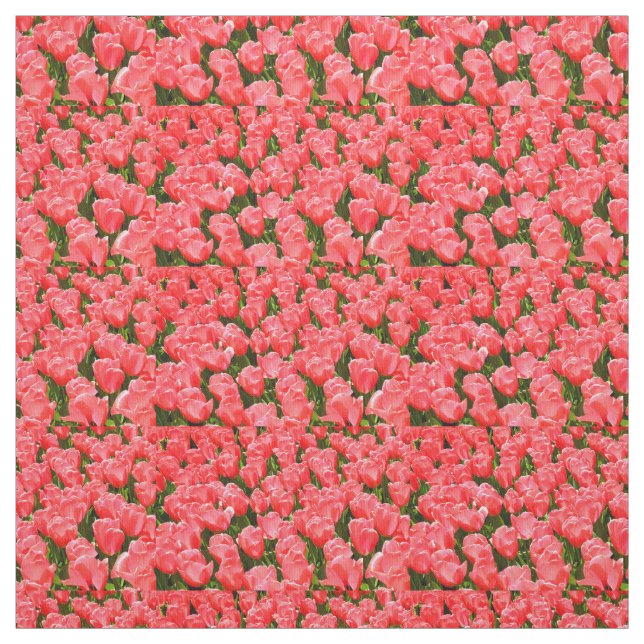 Tecido Tulipas cor-de-rosa (Modelo)