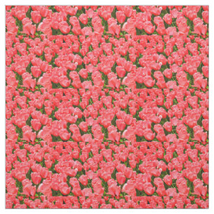 Tecido Tulipas cor-de-rosa profundo