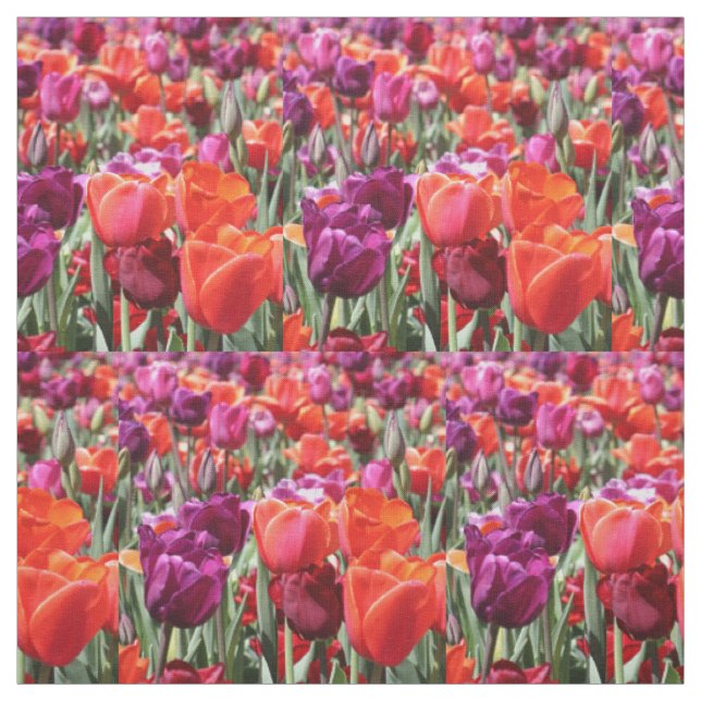 Tecido Tulipas Quentes Quentes (Modelo)