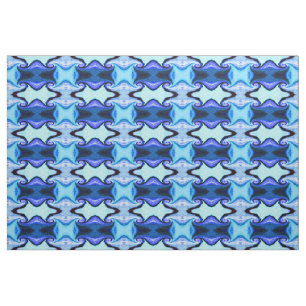 Tecido Túneis de tempo azul