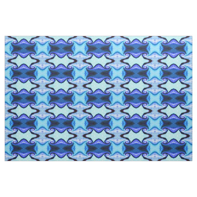Tecido Túneis de tempo azul (Fat Quarter)