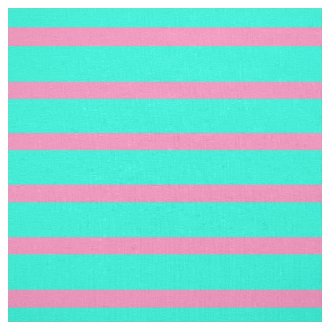 Tecido Turquesa Azul Pastel Ciano E Listras Rosa (Modelo)
