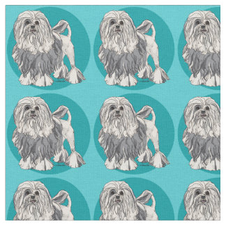 Tecido Turquesa de Lowchen 2