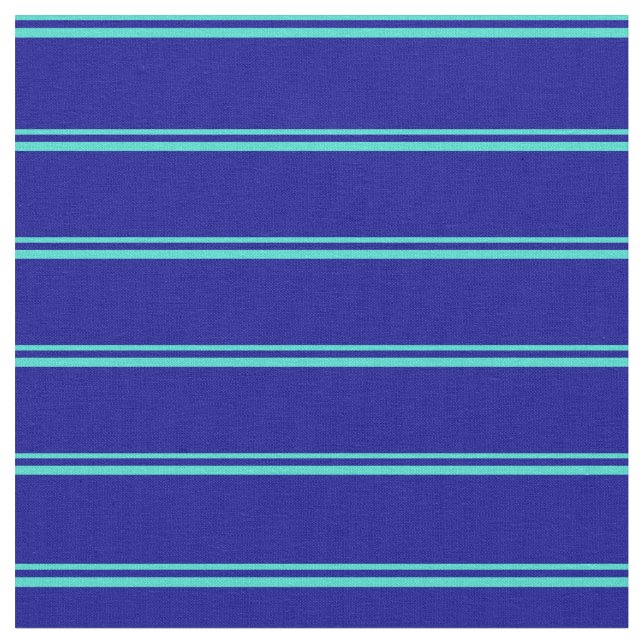 Tecido Turquesa e padrão azul escuro (Detalhe)