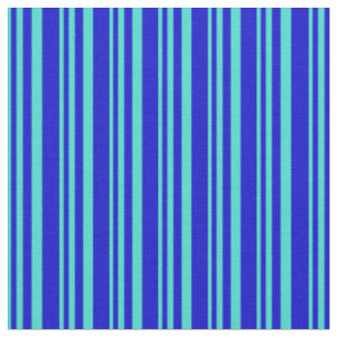 Tecido Turquesa e Padrão Colorido Azul