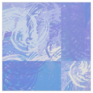 Tecido Turquesa e roxa com abstrato