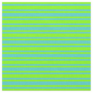 Tecido Turquesa e tiras coloridas de Chartreuse