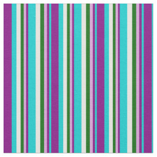 Tecido Turquesa Escura, Roxo, Ameixa, Verde Escuro e Bran
