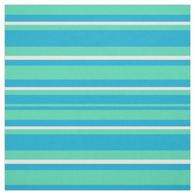 Tecido Turquesa islâmica, Aqua, teste padrão listrado (Modelo)