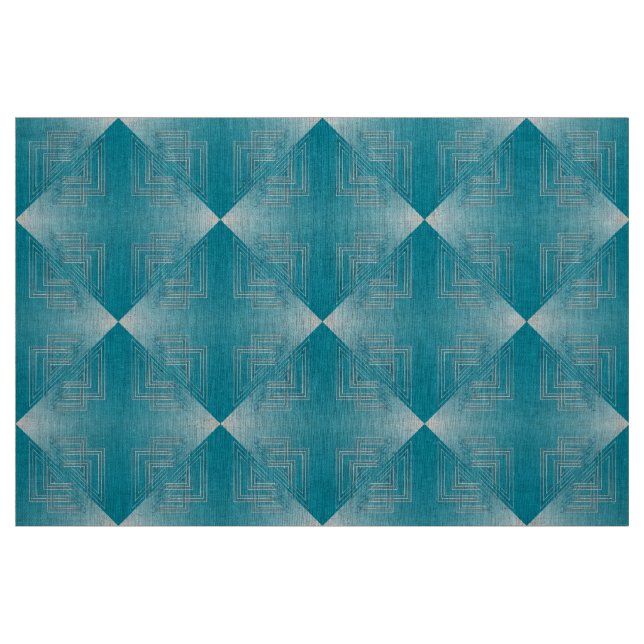 Tecido Turquesa opaca branca (Fat Quarter)