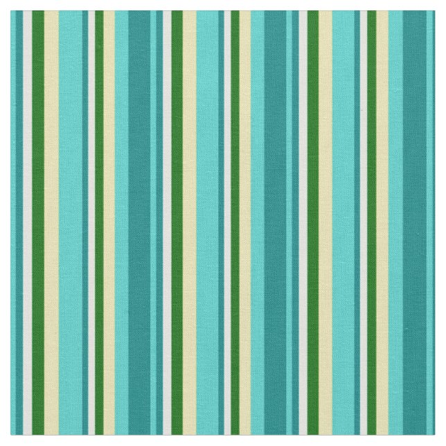 Tecido Turquesa, Teal, Ciano Leve, Verde Escuro E Banho (Detalhe)