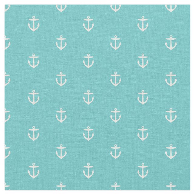 Tecido Turquoise Anchor Impressão (Detalhe)