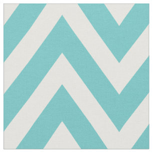 Tecido Turquoise Modern Chevron Grande Escala