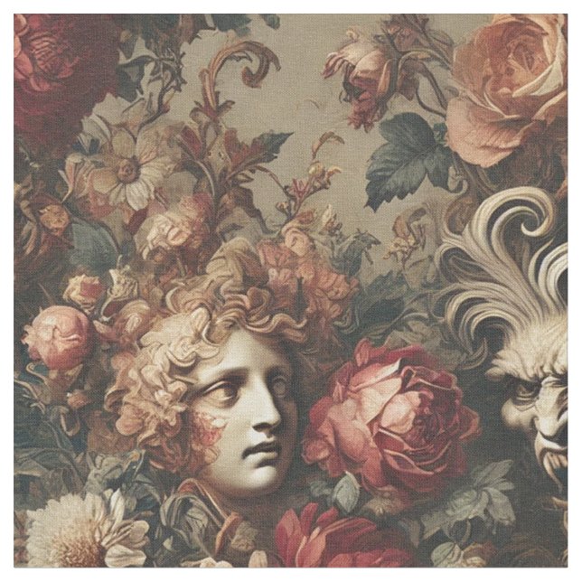 Tecido Um Azulejo de Aprender Caucionário - Gótico (Detalhe)