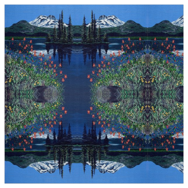 Tecido Um lago pacífico (Modelo)