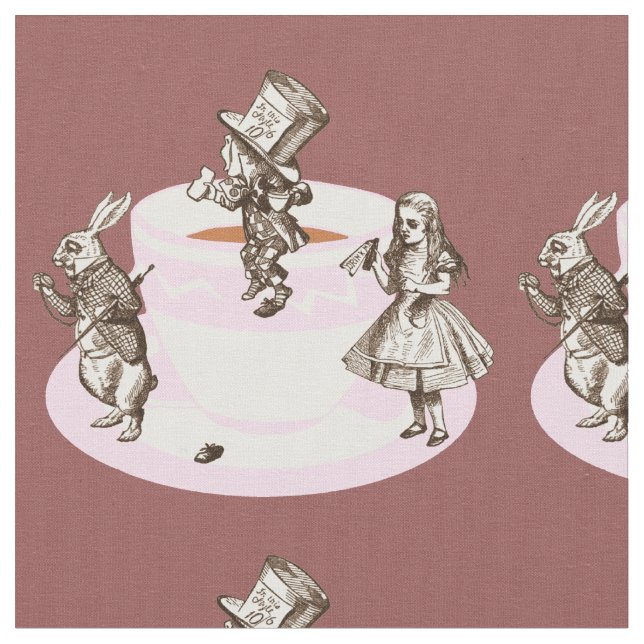 Tecido Um original louco do tea party (Detalhe)