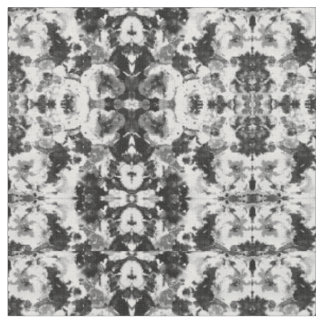 Tecido Um teste padrão branco preto abstrato da aguarela