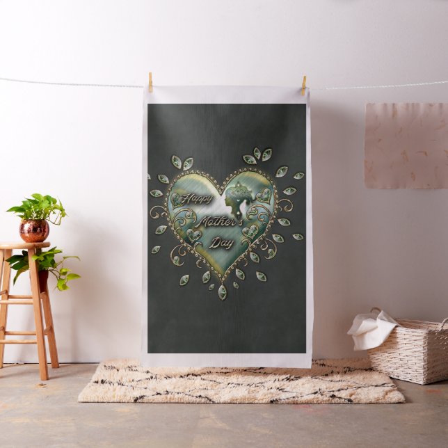 Tecido Um toque de elegância: Dia de as mães feliz. (In Situ)