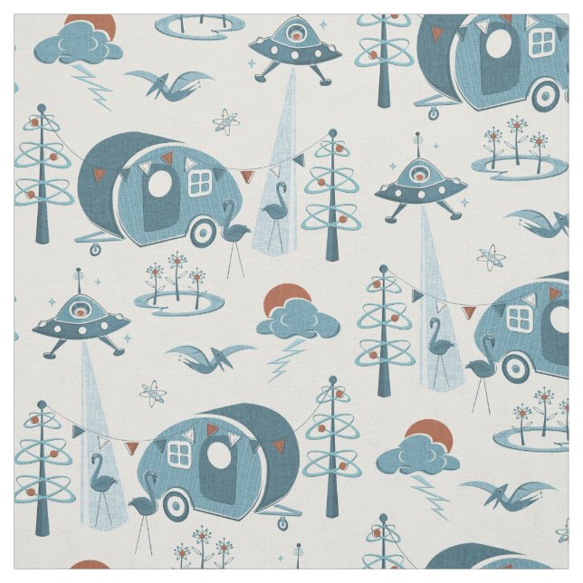 Tecido Uma Invasão de Campsite! (Modelo)