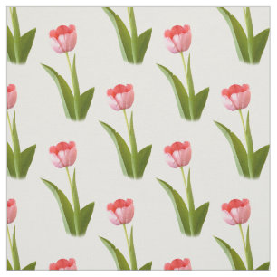 Tecido Uma Tulipa Rosa - Padrão de Fotografia Floral