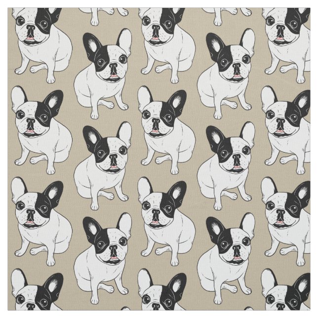 Tecido Único Frenchie Pied rajado encapuçado (Modelo)
