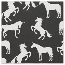 Unicorn Silhuettes Black and White