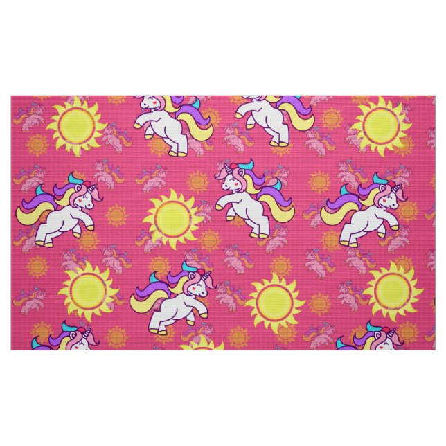Tecido Unicórnio Rosa (Fat Quarter)