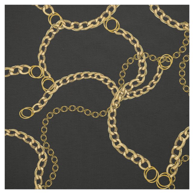 Tecido Urban Gold Chains Streetstyle Pattern  (Modelo)