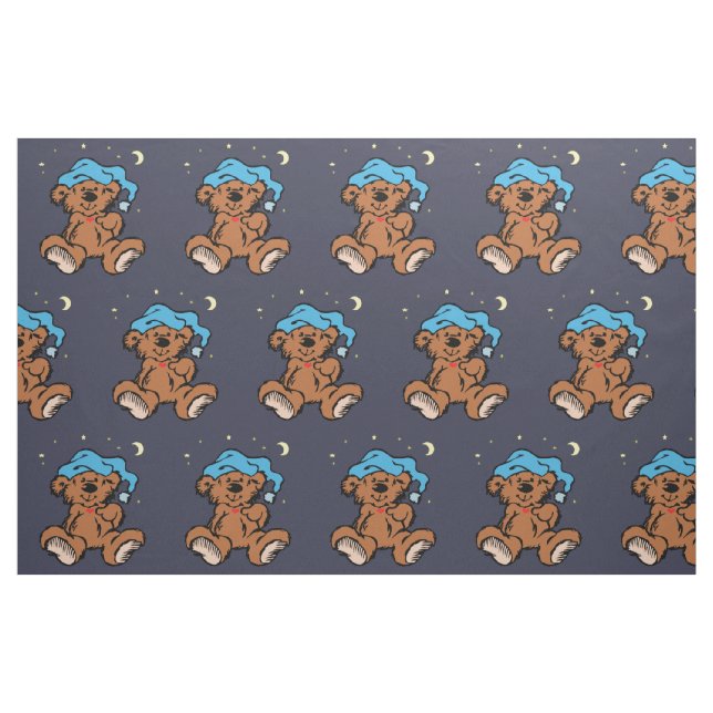 Tecido Urso de Teddy Sonolento (Fat Quarter)